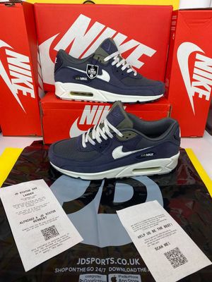 Nike Men's Trainers Trainer 90s 90's 1:1 Midnight Navy Summit	Nikes Air Max 90 Men Mens Rep Replica Shoes Fake Man Mans Duplicate Sneakers AAA First Cheap Sneaker Best Copies Sale UK Reps MAX.90 Air.Max Black DA1641-400 Obsidian White 