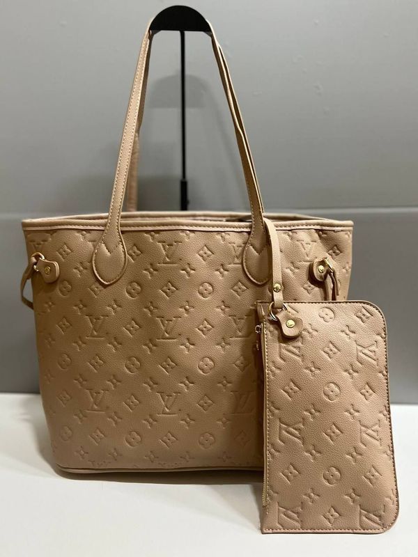 Louis Vuitton LV Women's Luxury Brown Tote Bag Fake Replica Sale UK Woman First Copy Cheap Price Rep Shoulder Bags Women Purse 1st Copies Ladies Luxury Fakes Reps 1:1 LV Brand Logo Long Strap Canvas Totebag AAA Duplicate Girls Fashion