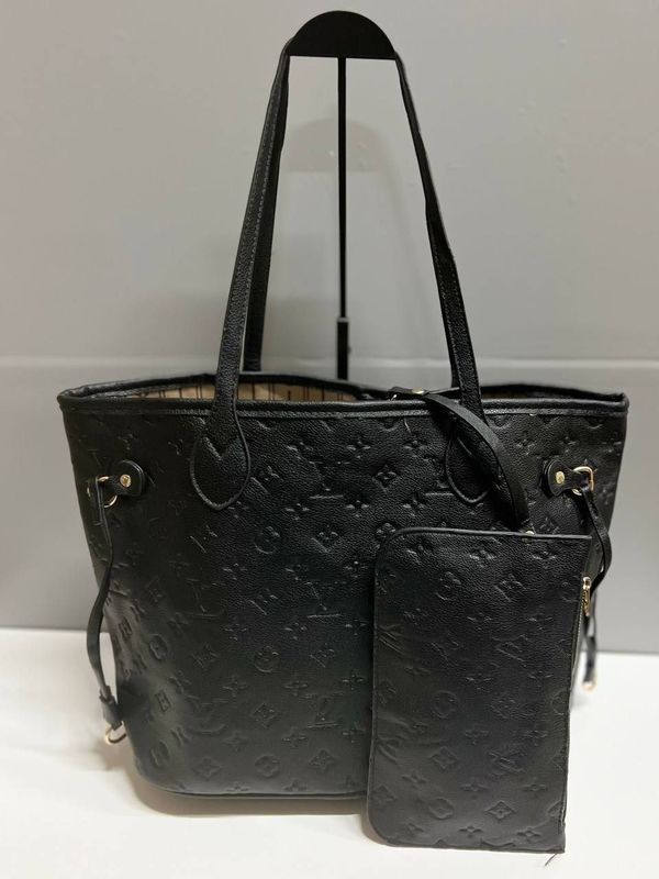 Louis Vuitton Monogram Tote Bag For Women's in 2 Different Colors, Colors: Black