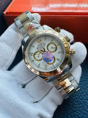 Rolex Oyster Perpetual Cosmograph Daytona Men's Watch White Dial & Chain Strap