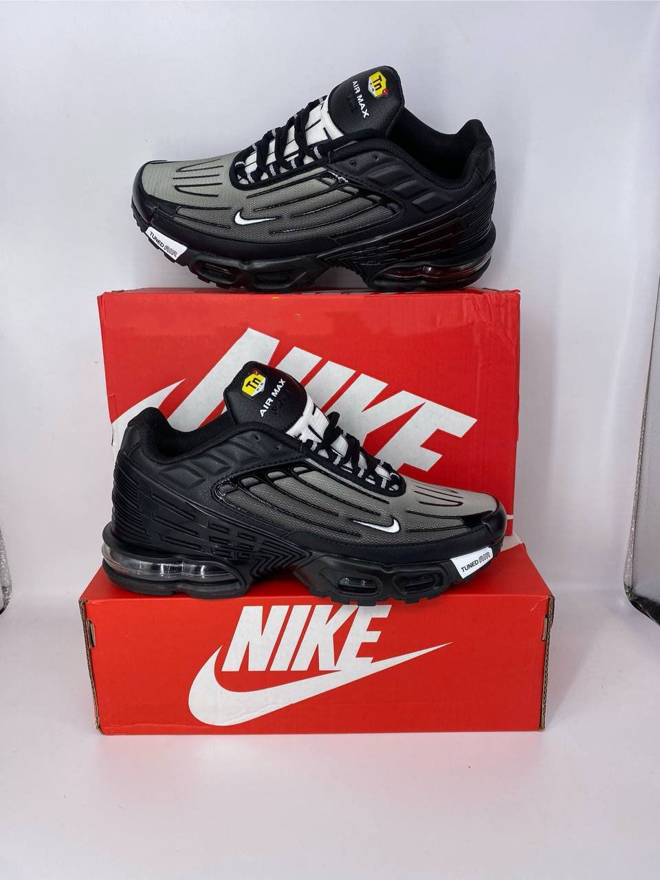 Nike Men's Trainers Trainer 1:1 Wolf Grey (GS) Black GS Best	Nikes Air Max Plus 3 Men Mens Rep Replica Shoes Fake Man Mans Duplicate Sneakers First Copy Cheap Sneaker Sale UK Reps MAX.Plus Air.Max CD6871-002 AAA Copies