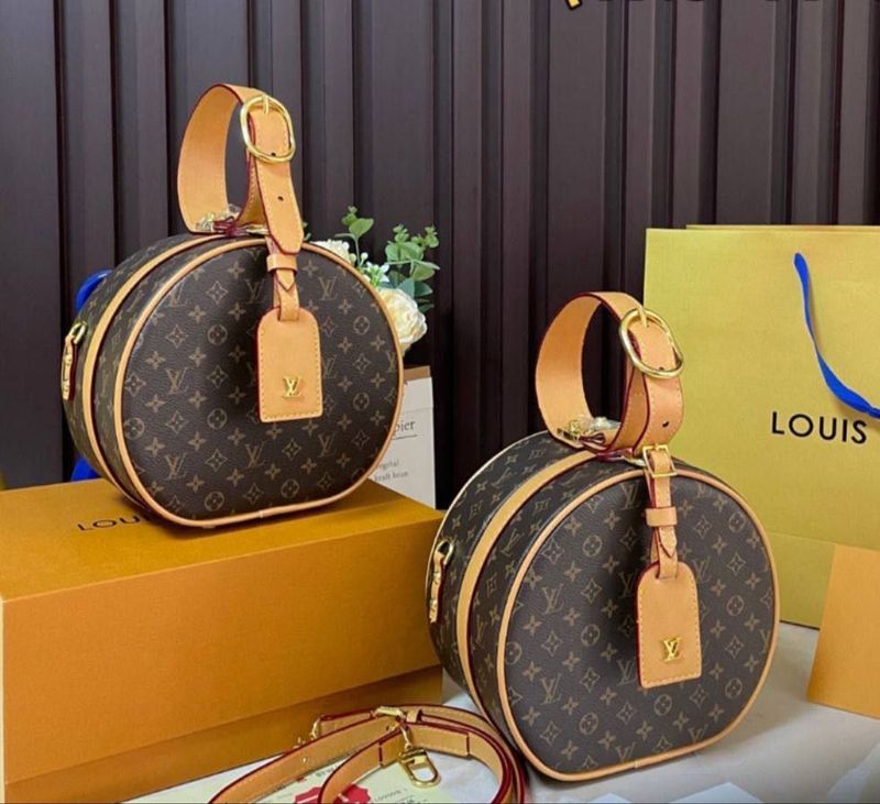 Louis Vuitton Women Petite Boite Chapeau Bag Brown Fake Rep Sale UK Woman First Copy Reps Bags Ladies Luxury 1st Copies Cheap Price Handbag Women's Replica Leather Strap Purse Fakes 1:1 LV Brand Logo Designer Minibag Duplicate AAA