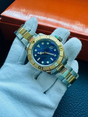 Rolex Yacht-Master Two Tone Watch For Men's Blue Dial Rolex Yacht-Master Two Tone Watch For Men's Blue Dial