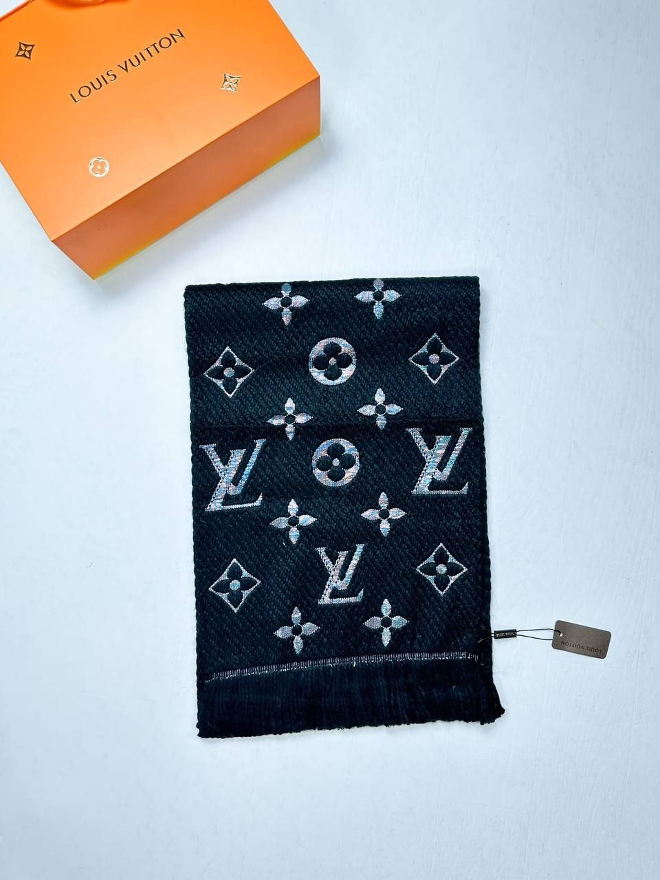 Louis Vuitton Women's LV Logomania Scarf, Colors: Black