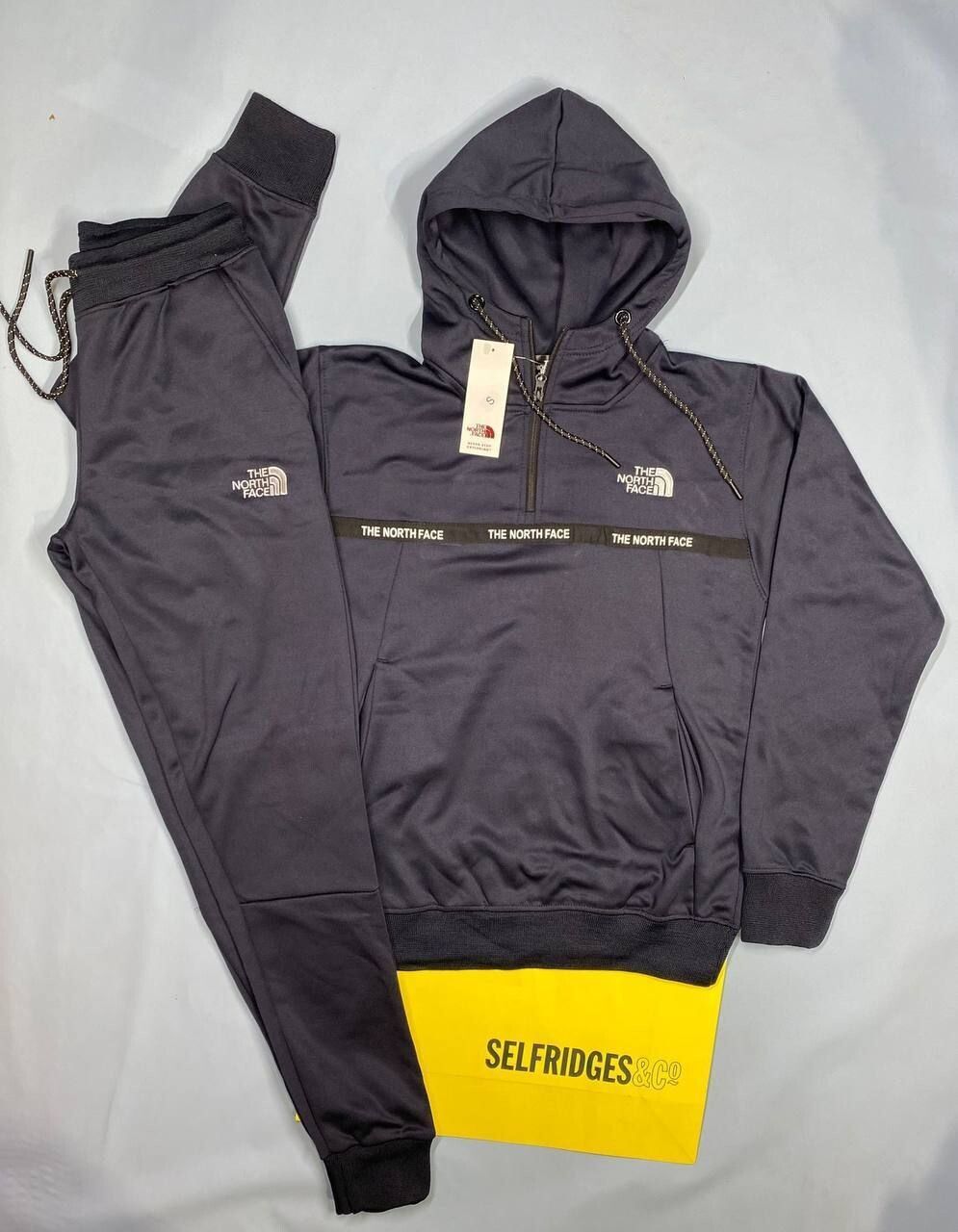 The North Face Zipper Tracksuit in Grey Color