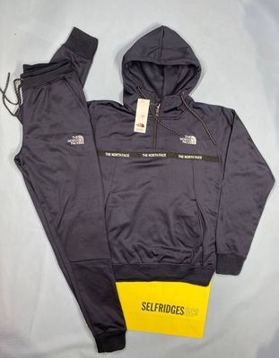 The North Face Zipper Tracksuit in Grey Color The North Face Zipper Tracksuit in Grey Color