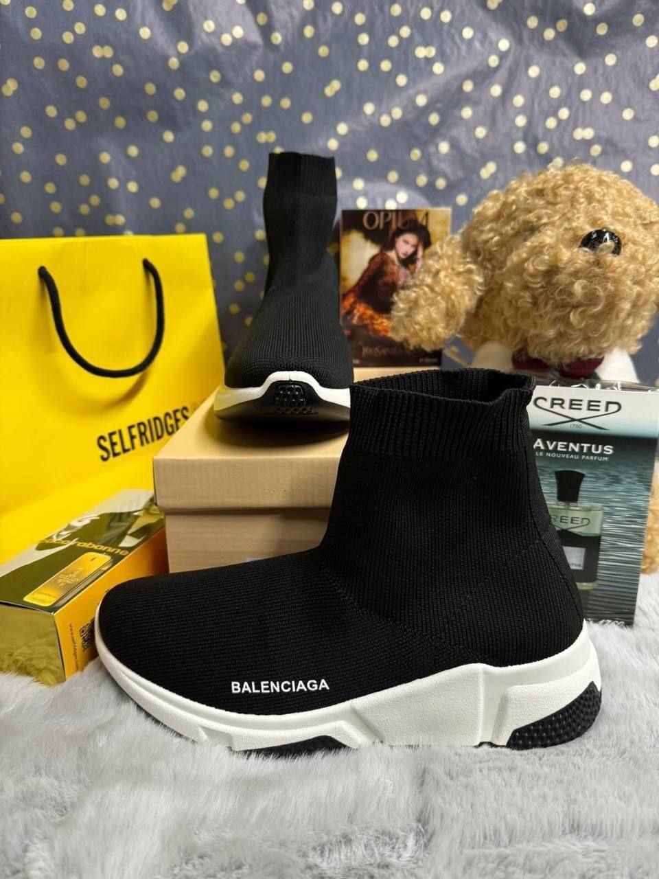 Balenciaga Women's Designer Speed Black Sneakers Fake Rep AAA Sale UK First Copy Replica Knitted Woman 1st Copies Cheap Price