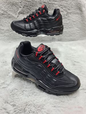 Nike Men's Trainers Trainer 95s 95's 1:1 Bred Black Grey AAA	Nikes Air Max 95 Men Mens Rep Replica Shoes Fake Man Mans Duplicate Sneakers Copy Cheap Sneaker Sale UK Reps MAX.95 Air.Max DD7114-001 University Red Dark Smoke