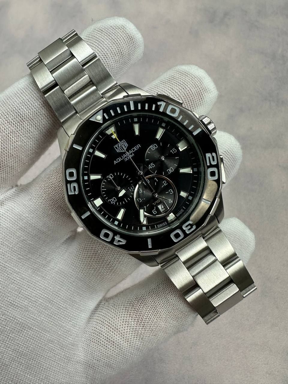 TAG Heuer Aquaracer 300M Chronograph Men's Watch, Colors: Black Dial
