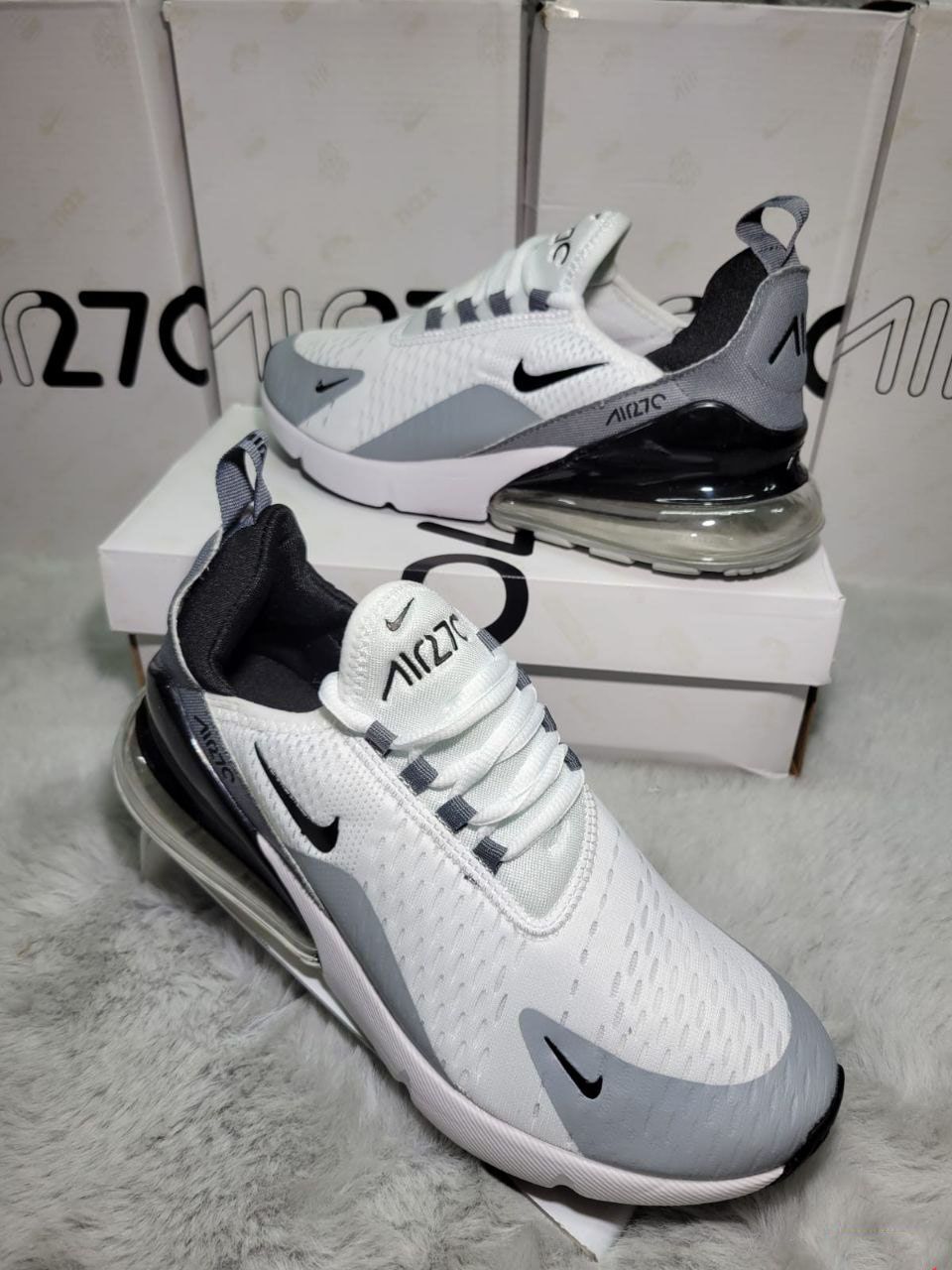 Nike Men's Trainers Trainer 270s 270's 1:1 White Black Grey	Nikes Air Max 270 Men Mens Rep Replica Shoes Fake Man Mans Duplicate Sneakers Copy Cheap Sneaker Sale UK Reps MAX.270 Air.Max AH6789-018 Pure Platinum Light Smoke