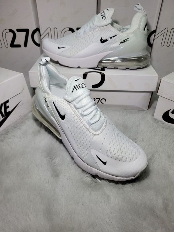 NIKE Air Max 270 Shoes White Black Men's Trainer Nike Men's Trainers Trainer 270s 270's 1:1 Black White AAA Nikes Air Max 270 Men Mens Rep Replica Shoes Fake Man Mans Duplicate Sneakers First Copy Cheap Sneaker Sale UK Reps MAX.270 Air.Max AH8050-100 Best Quality AM90