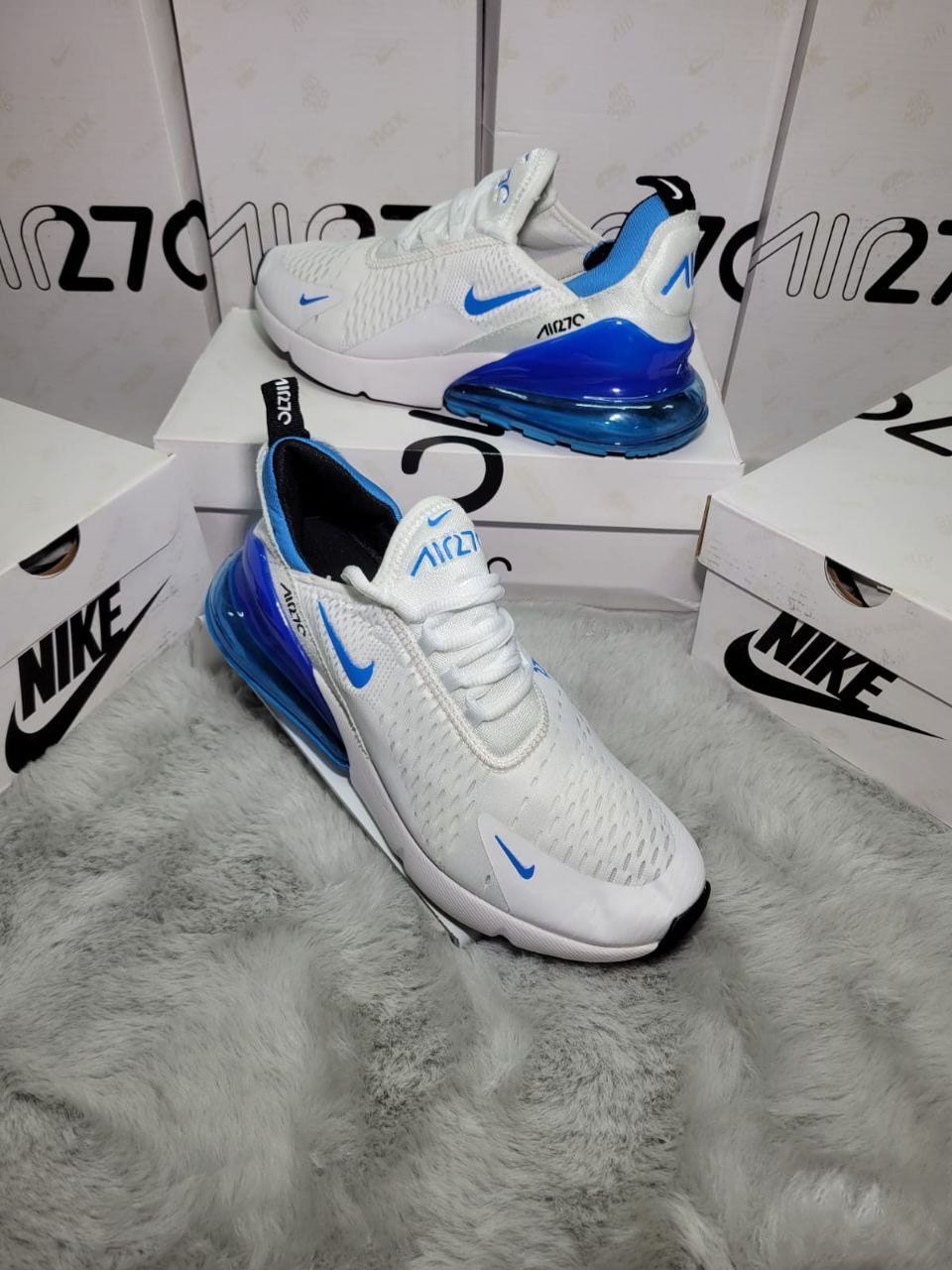 Nike Men's Trainers Trainer 270s 270's 1:1 White Royal AAA	Nikes Air Max 270 Men Mens Rep Replica Shoes Fake Man Mans Duplicate Sneakers First Copy Cheap Sneaker Sale UK Reps MAX.270 Air.Max DH0268-100 Best AM90S AM90