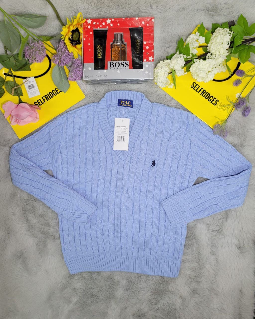 Polo Ralph Lauren Crew Neck Ladies Jumpers in Different Colors, Colors: Blue