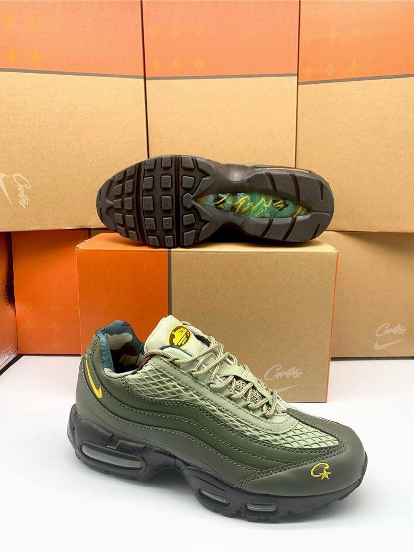 Nike Men's Trainers Trainer 95s 95's 1:1 Corteiz Gutta Green	Nikes Air Max 95 Men Mens Rep Replica Shoes Fake Man Mans Duplicate Sneakers Copy Cheap Sneaker Sale UK Reps MAX.95 Air.Max FB2709-300 SP Sequoia Tour Yellow Black