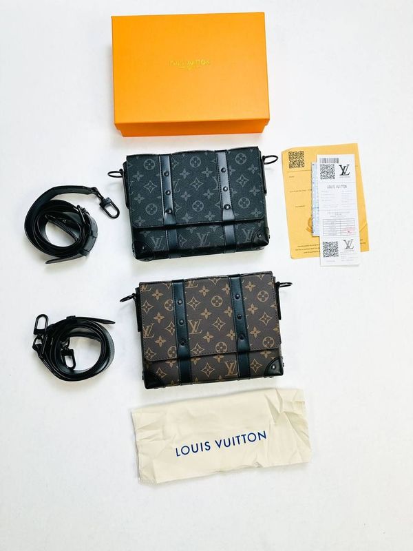 Louis Vuitton Men's Eclipse Trunk Messenger Reps Black Brown Bag Sale UK Man First Copy Replica Designer LV Monogram Bags Cheap Price Rep Leather Cross Body Shoulder Long Belt Purse 1st Copies 1:1 Fake Brand Logo Fakes Luxury Wallet Original