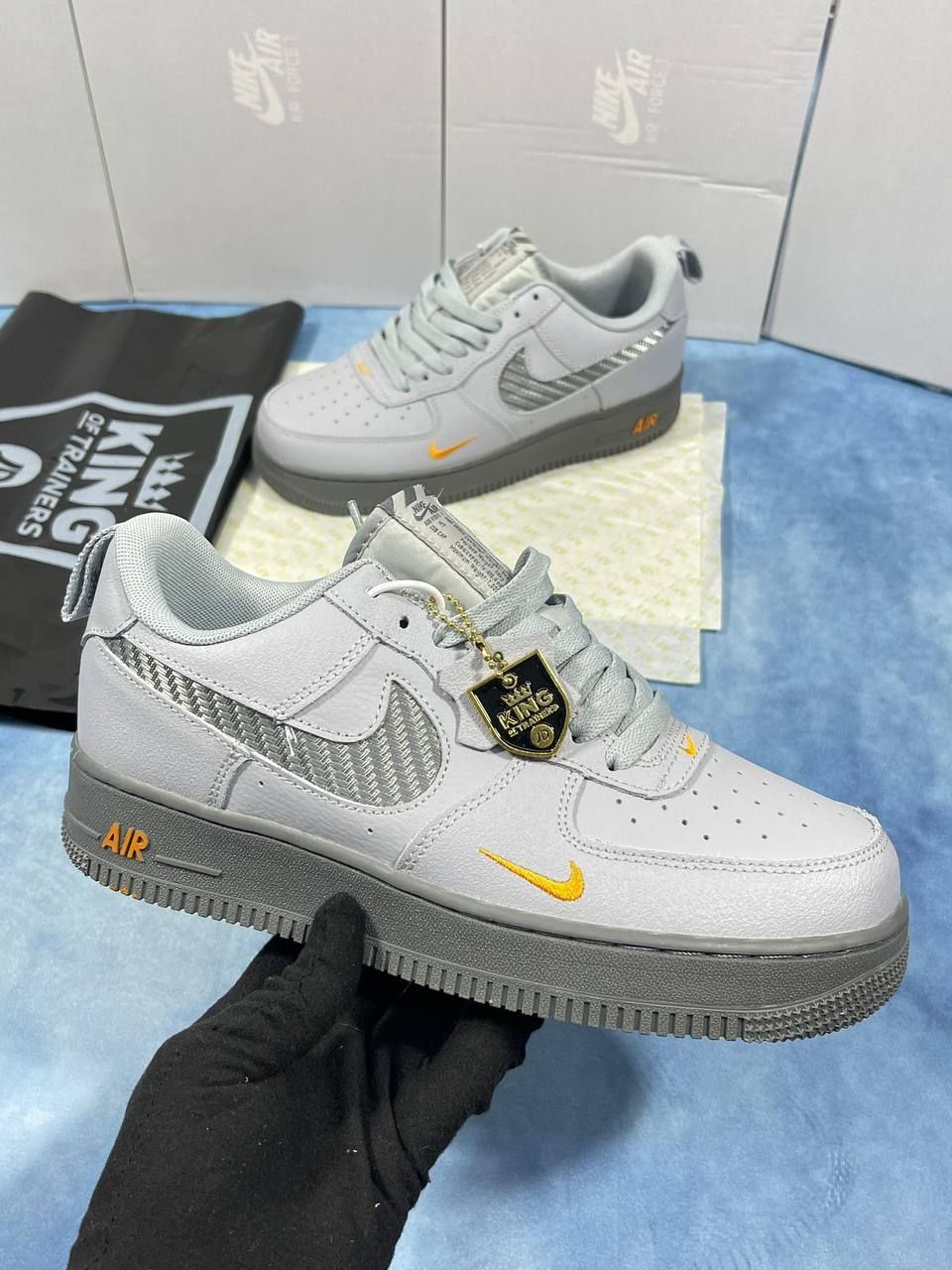 Nike Air Force 1 '07 Lv8 J22 Wolf Cool Grey Kumquat Men's	Nikes AirForce1 Men Mens Rep Replica Shoes Fake Man Mans Duplicate Sneakers in AAA First Copy Cheap Sneaker Shoe Best Copies Sale UK Reps AirForce.1 Dr0155 001F