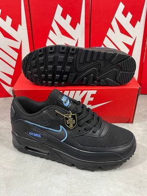 Nike Men's Trainers Trainer 90s 90's 1:1 University Blue UK 	Nikes Air Max 90 Men Mens Rep Replica Shoes Fake Man Mans Duplicate Sneakers AAA First Copy Cheap Sneaker Best Copies Sale Reps MAX.90 Air.Max FJ4218-001 Black
