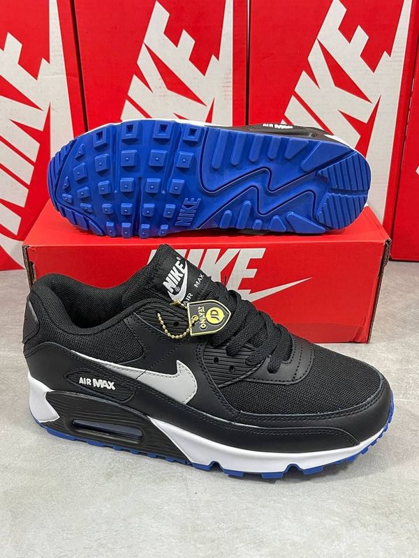 Nike Air Max 90 Black/ White-Hyper Cobalt Trainers Nike Men's Trainers Max 90 Cool Black Trainer 90s 90's Hyper Nikes Air Max 90 Men Mens Rep Replica Shoes Fake Man Mans Duplicate Sneakers in AAA First Copy Cheap Sneaker Shoe Best Copies Sale UK Reps MAX.90 Cobalt Air.Max 1:1 White