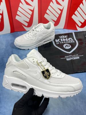 Nike Air Max 90 Triple White Men's Trainers Nike Men's Trainers Trainer 90s 90's 1:1 Leather Triple White Nikes Air Max 90 Men Mens Rep Replica Shoes Fake Man Mans Duplicate Sneakers AAA First Copy Cheap Sneaker Best Copies Sale UK Reps MAX.90 Air.Max 537384-111 Fakes