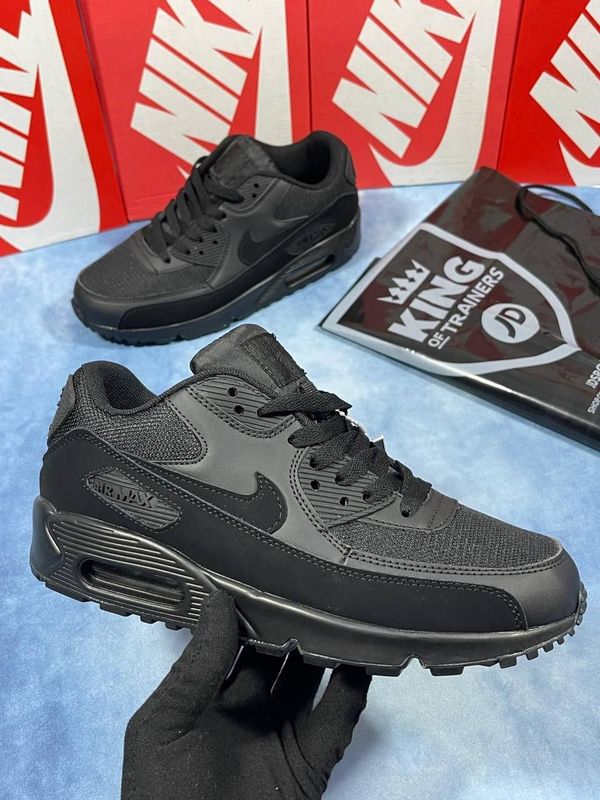 NIKE AIR MAX 90 TRIPLE BLACK Men's Trainers Nike Men's Trainers Trainer 90s 90's 1:1 Leather Triple Black Nikes Air Max 90 Men Mens Rep Replica Shoes Fake Man Mans Duplicate Sneakers AAA First Copy Cheap Sneaker Best Copies Sale UK Reps MAX.90 Air.Max 307793-002 537384-092