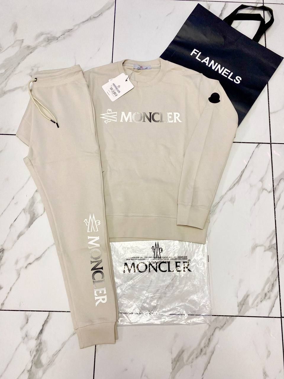 Moncler Crew Neck Logo Printed Tracksuits For Men's
