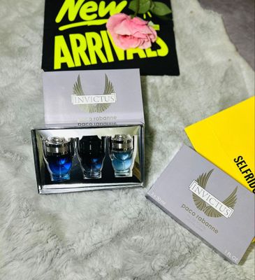 Paco Rabanne INVICTUS Perfume Set 3 Pcs Men's Paco Rabanne INVICTUS Perfume Set 3 Pcs Men's