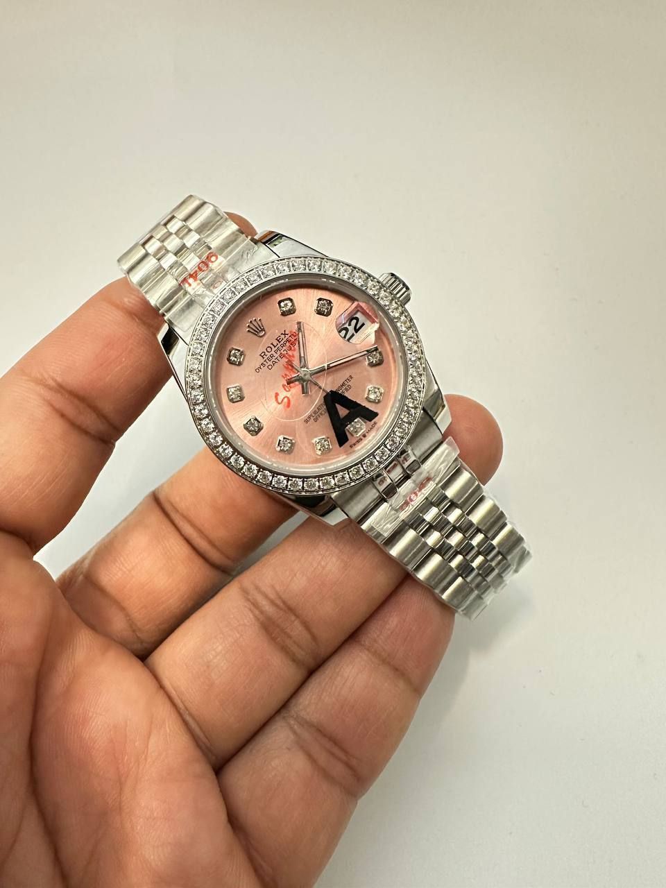 Rolex Datejust Silver Pink Women's Watch