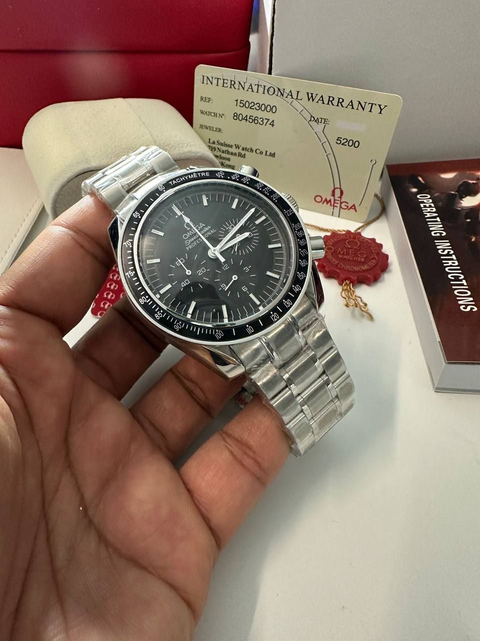 Omega Speedmaster Professional Watch For Men's in Black Dial