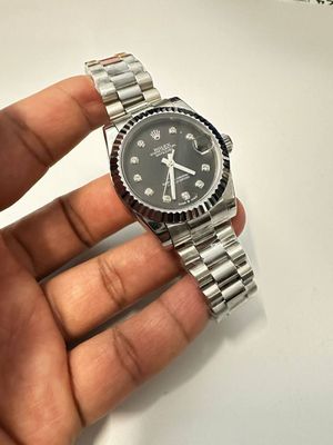 Rolex Datejust Black Dial Watch For Women's Rolex Datejust Black Dial Watch For Women's