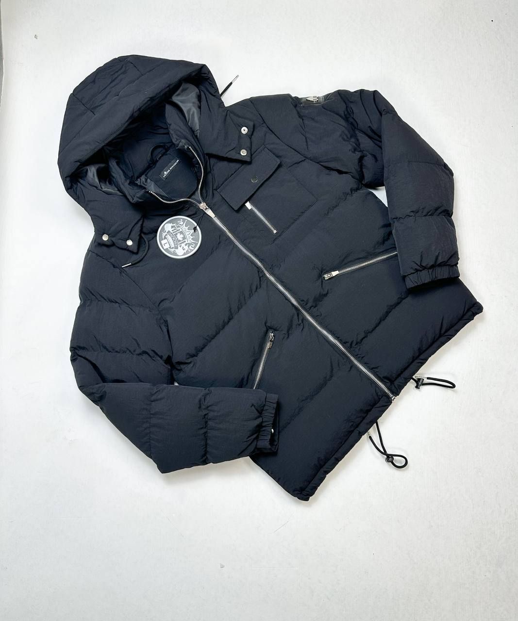 Moose Knuckles Puffer Jackets For Men's in 2 Colors, Colors: Black
