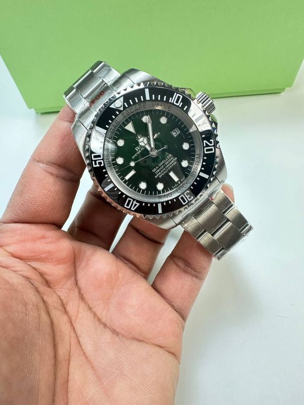 Rolex Deepsea Oyster Perpetual Green Dial Watch for Men's