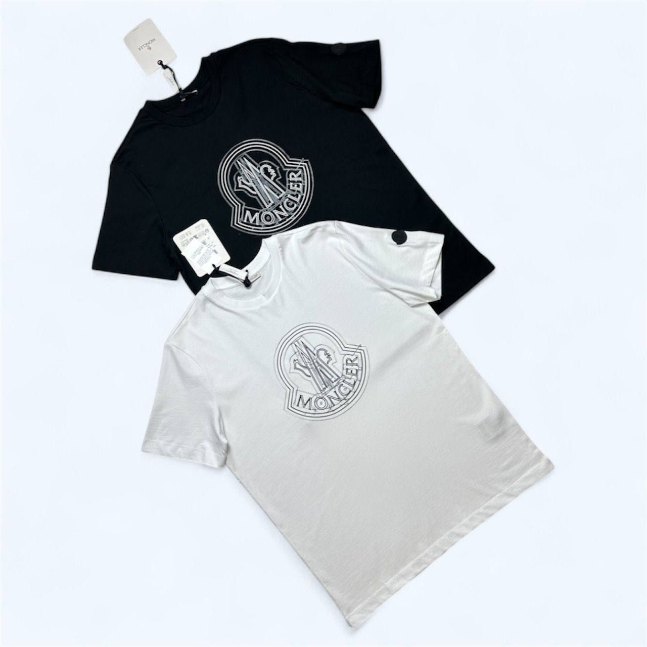 Moncler Logo Printed Crew Neck T-Shirt For Men's in 2 Colors