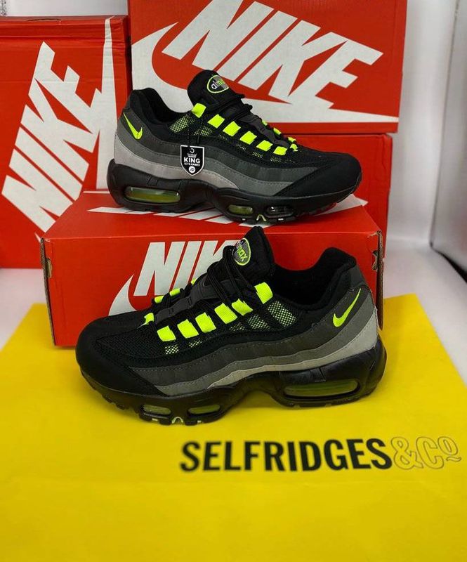Nike Men's Trainers Trainer 95s 95's 1:1 Black Anthracite UK	Nikes Air Max 95 Men Mens Rep Replica Shoes Fake Man Mans Duplicate Sneakers First Copy Cheap Sneaker Sale Reps MAX.95 Air.Max FV4710-001 Volt Smoke Grey Neon