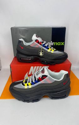 Nike Air Max 95 Greedy 3.0 Trainers For Men Nike Men's Trainers Trainer 95s 95's 1:1 Greedy 3.0 30 Photo Nikes Air Max 95 Men Mens Rep Replica Shoes Fake Man Mans Duplicate Sneakers First Copy Cheap Sneaker Sale UK Reps MAX.95 Air.Max DN8020-001 Solar Red Neon Blue