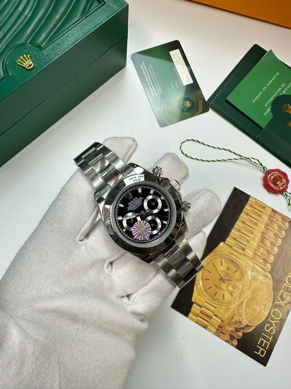 Rolex Cosmograph Daytona Black Dial Watch For Men's Rolex Cosmograph Daytona Black Dial Watch For Men's
