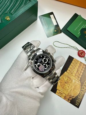Rolex Cosmograph Daytona Black Dial Watch For Men's Rolex Cosmograph Daytona Black Dial Watch For Men's