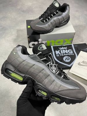 Nike Air Max 95 Vapor Green Trainers For Men's Nike Men's Trainers Trainer 95s 95's 1:1 Vapor Green Black Nikes Air Max 95 Men Mens Rep Replica Shoes Fake Man Mans Duplicate Sneakers Copy Cheap Sneaker Sale UK Reps MAX.95 Air.Max HM0622-001 Anthracite Iron Grey AAA