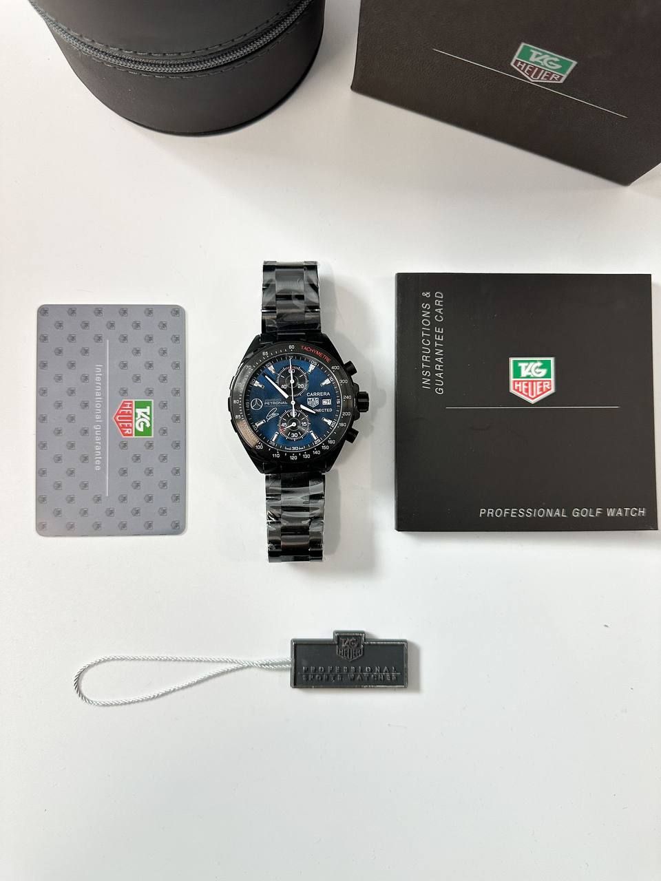 TAG Heuer Carrera Connected   Amg Petronas Special Edition Men’s Watch in Black with Blue Dial