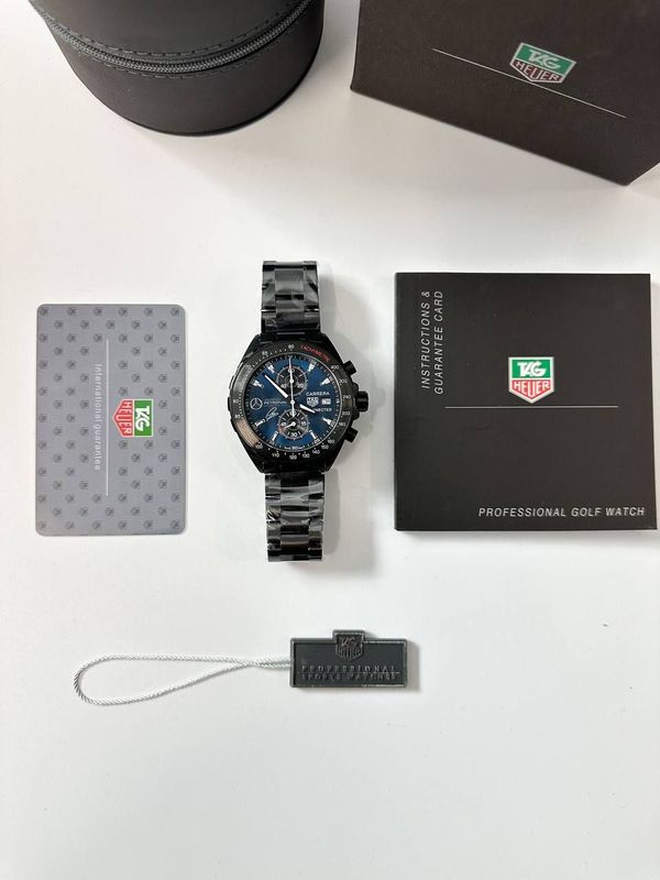 TAG Heuer Carrera Connected   Amg Petronas Special Edition Men’s Watch in Black with Blue Dial