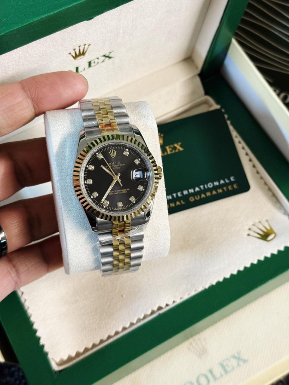 Rolex Datejust 41 Oystersteel and yellow gold Watch for Men's in Black Dial