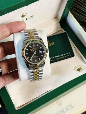 Rolex Datejust 41 Oystersteel and yellow gold Watch for Men's in Black Dial