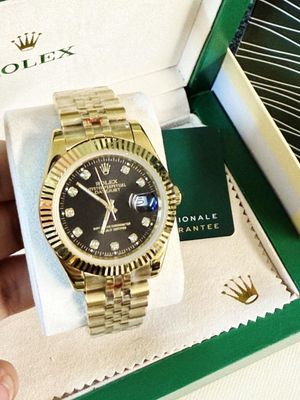 Rolex Datejust 41mm Black Dial Golden AAA Quality Watch for Men's