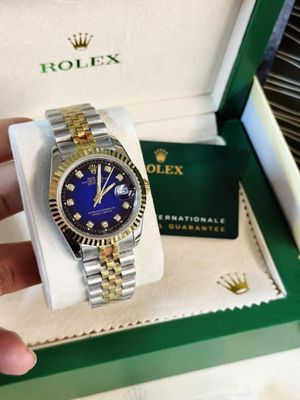Rolex Datejust Two Tone Blue Color Dial AAA Quality Watch for Men's
