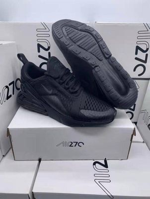 Nike Air Max 270 Triple Black Trainers For Women's Nike Women's Trainers Trainer 270s 270's 1:1 Triple Black Nikes Air Max 270 Women Womens Rep Replica Shoes Fake Woman Womans Duplicate Sneakers First Copy Cheap Sneaker Sale UK Reps MAX.270 Air.Max AH8050-005 AAA Best