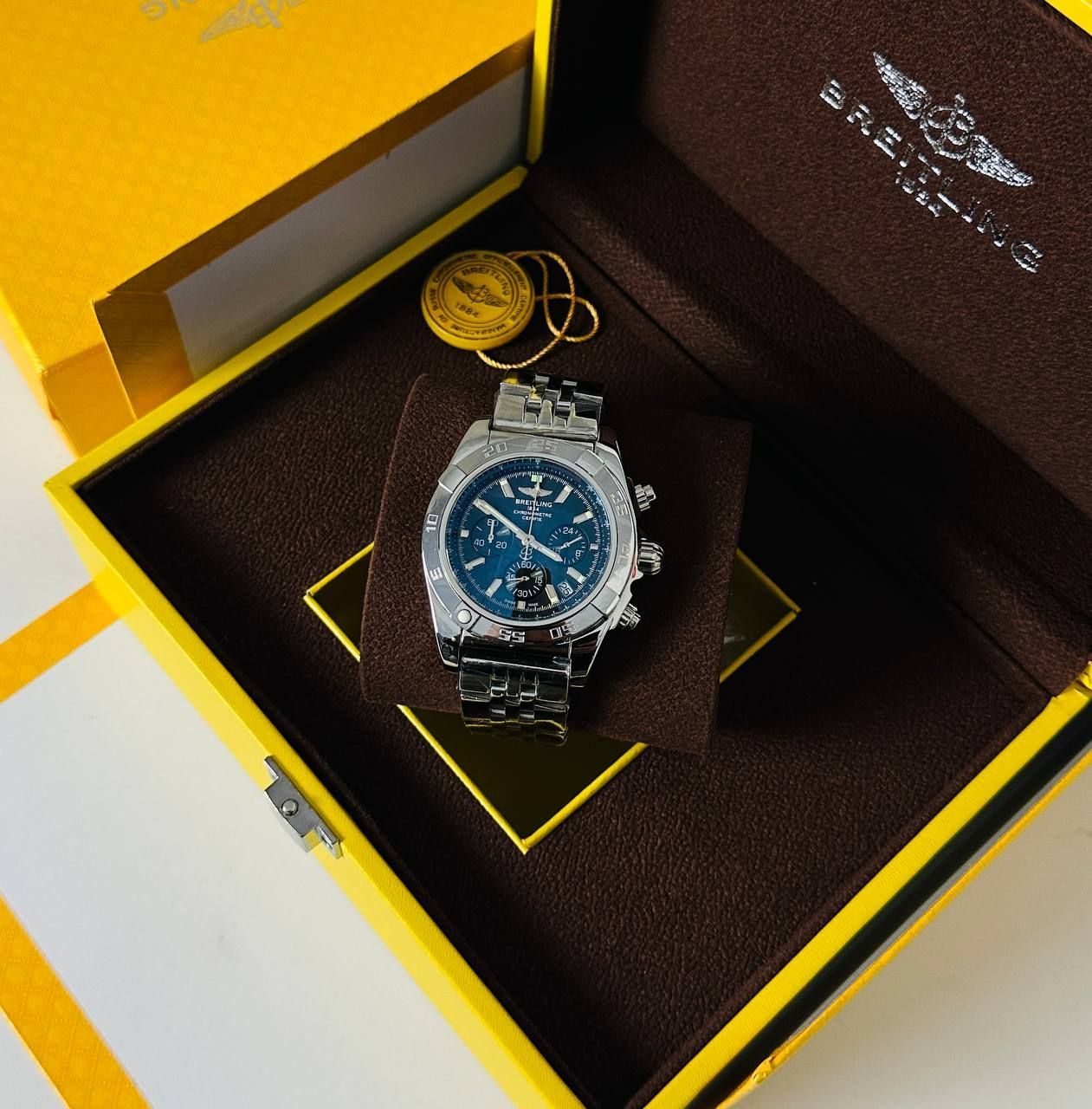 Breitling Chronomat 41 Watch Men's in Blue Baton Dial