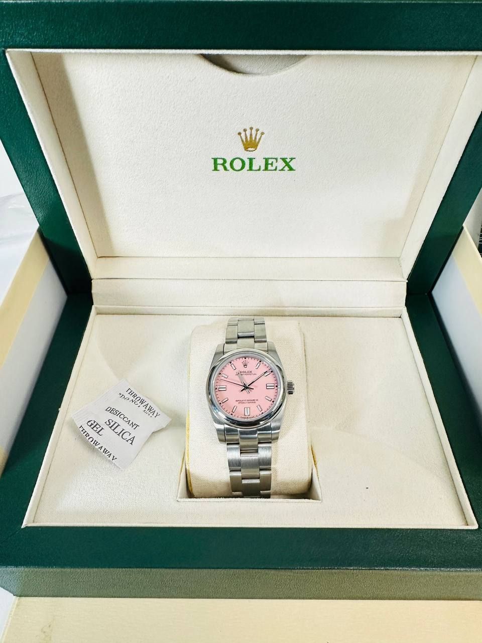 Rolex Datejust Pink Dial Watch For Women's in Oyster Bracelet