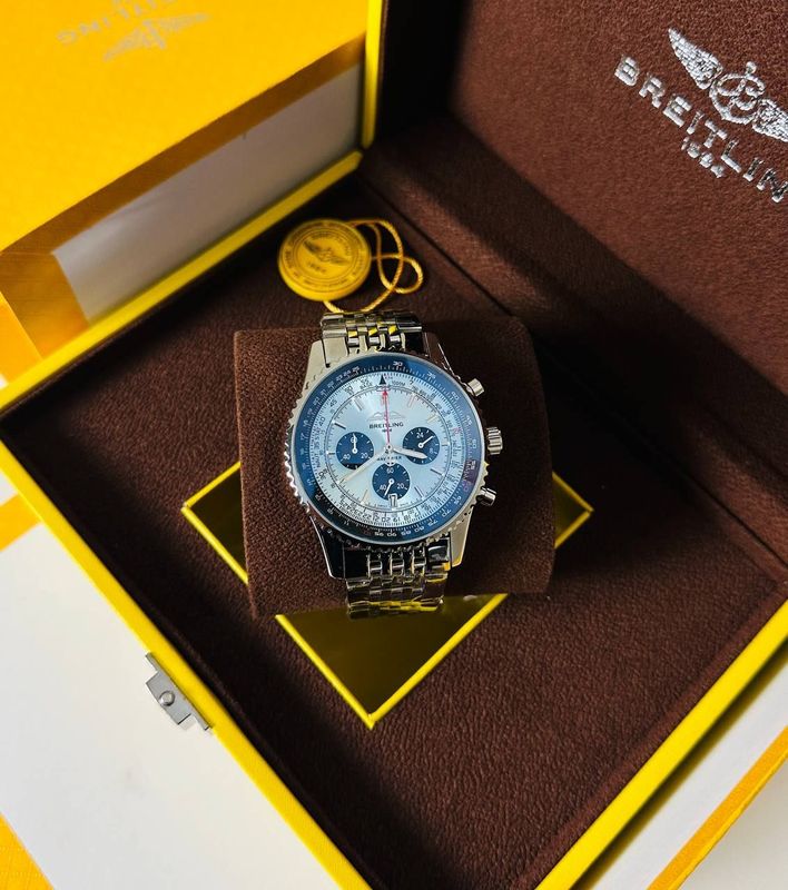 Breitling Navitimer Chronograph Tiffany Blue Dial Automatic Men's Watch