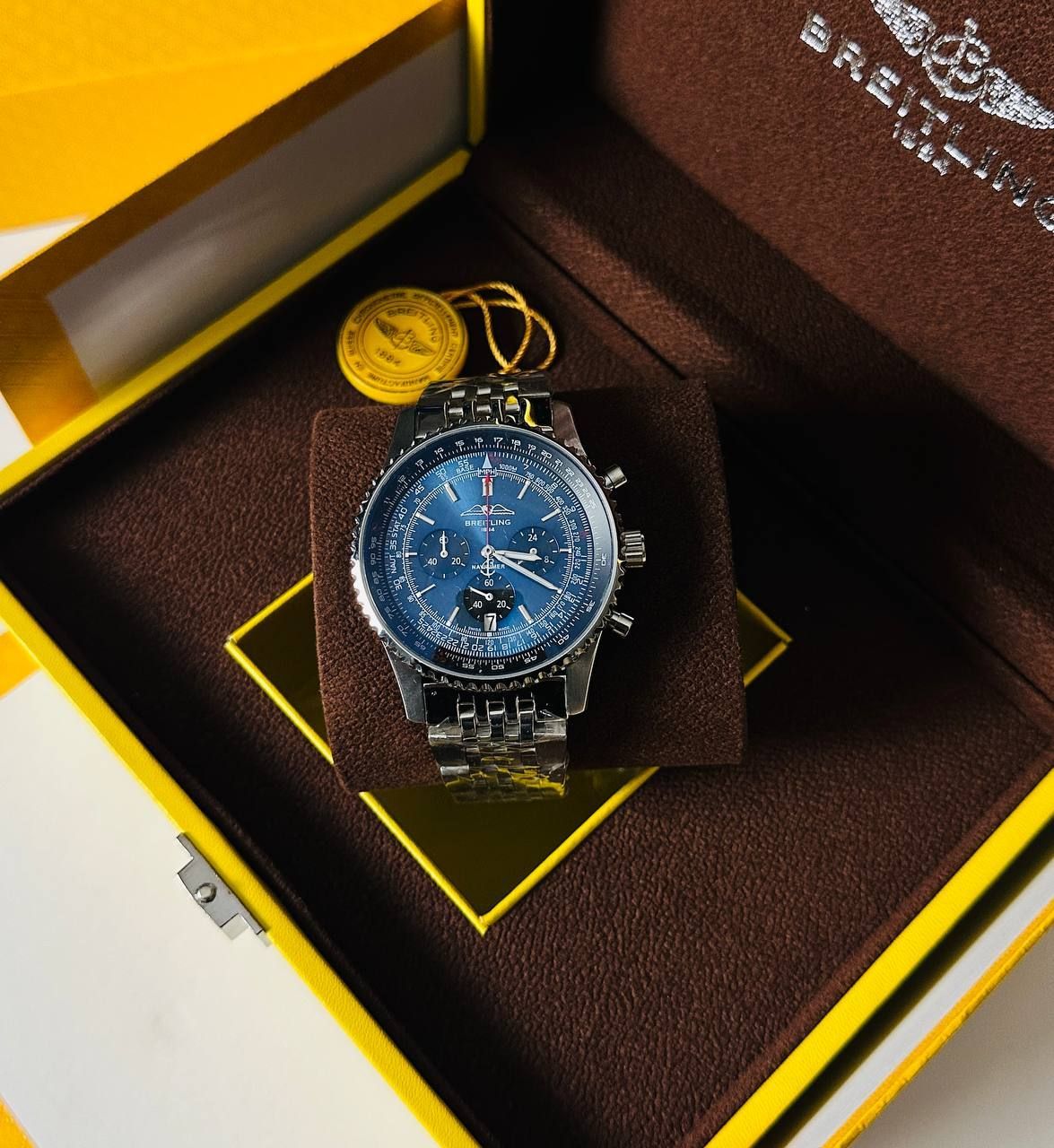 BREITLING Navitimer B01 Chronograph Blue Dial Automatic Men's Watch
