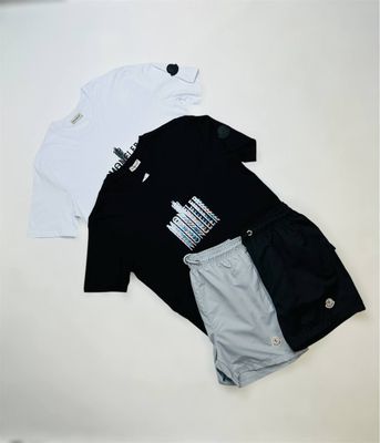 Moncler Faded Logo T-Shirts & Shorts Sets For Men's in Different Colors
