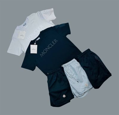 Moncler Logo Printed T-Shirts & Shorts Sets For Men's in Different Colors